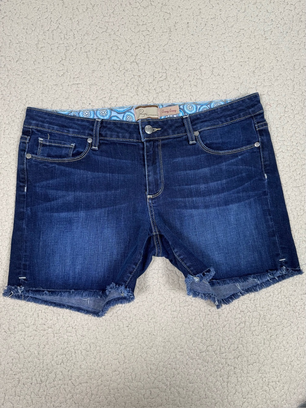 Paige Jimmy Jimmy Cutoff Denim Shorts